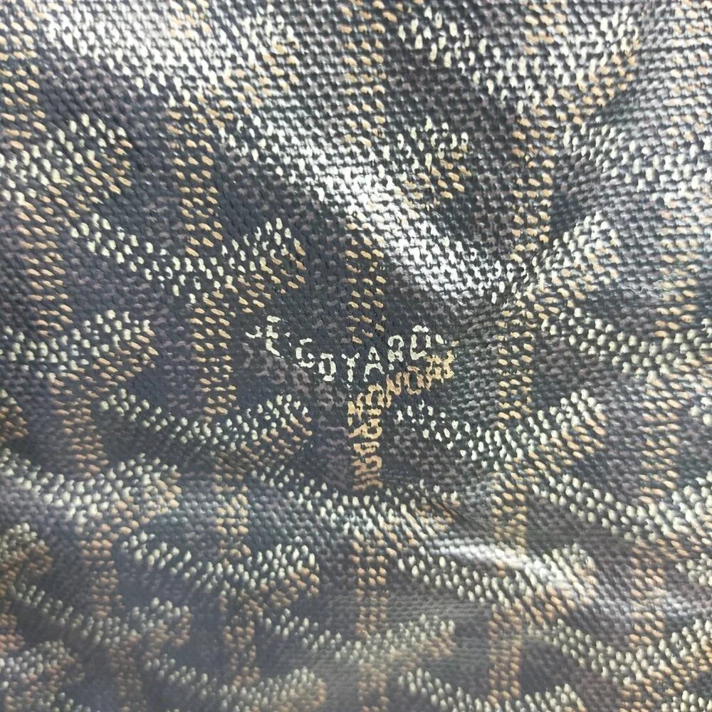 864450BV (S6) Goyard Tote Bag Black PVC - Picture 7 of 9